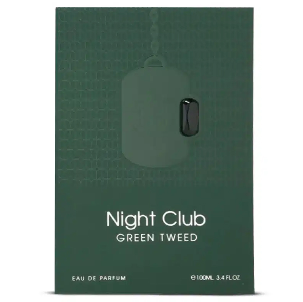 ادوپرفیوم نایت کلاب گرین توید فرگرانس ورد Night Club Green Tweed Fragrance World 3 ادوپرفیوم نایت کلاب گرین توید فرگرانس ورد Night Club Green Tweed Fragrance World