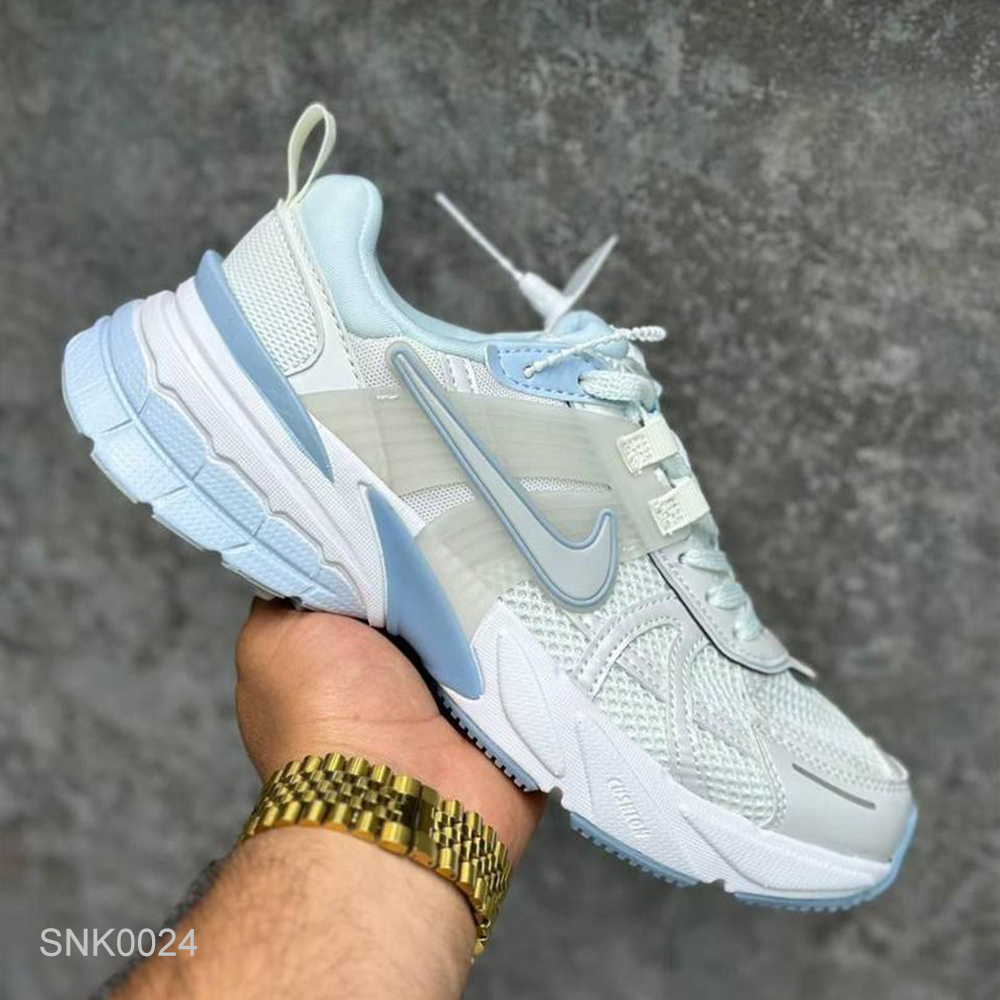 کفش کتونی نایک وی تو کی ران سفید آبی - Nike V2K Run White Blue 2 کفش نایک وی تو کی ران سفید آبی Nike V2K Run White Blue