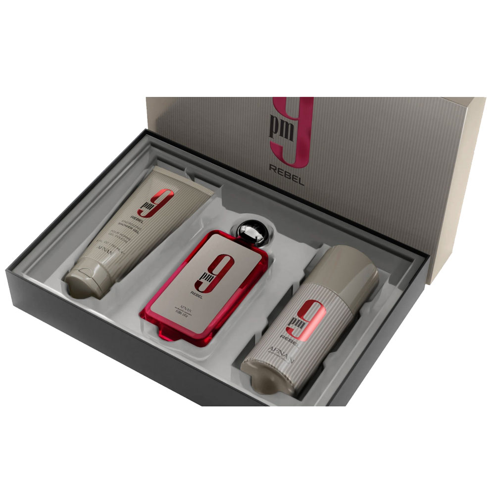 ست هدیه 9 پی ام ربل افنان 9pm Rebel Gift Set Afnan 2 ست هدیه 9 پی ام ربل افنان 9pm Rebel Gift Set Afnan
