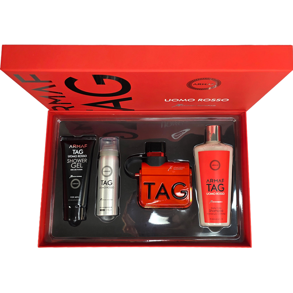 ست هدیه تگ هیم اومو روسو Tag Him Umo Rosso Gift Set 3 ست هدیه تگ هیم اومو روسو Tag Him Umo Rosso Gift Set