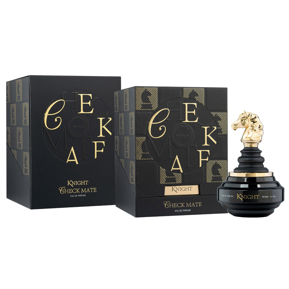 ادوپرفیوم چک میت بلک نایت Check Mate Black Knight 3 ادوپرفیوم چک میت بلک نایت آرماف Check Mate Black Knight Armaf